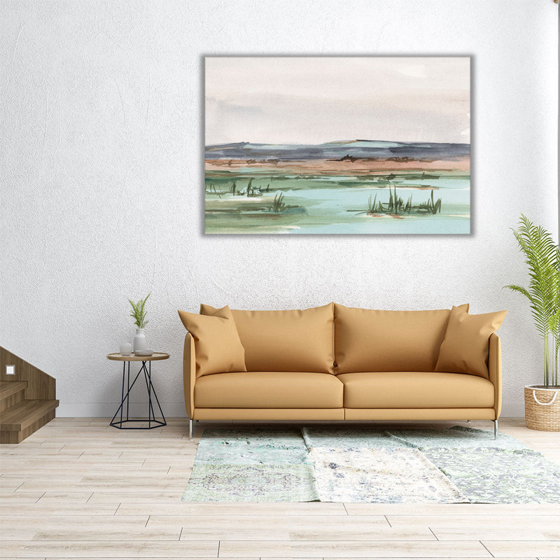 Serene Mountain View II - reproduction d'art sur toile, H 40 po x l 60 po