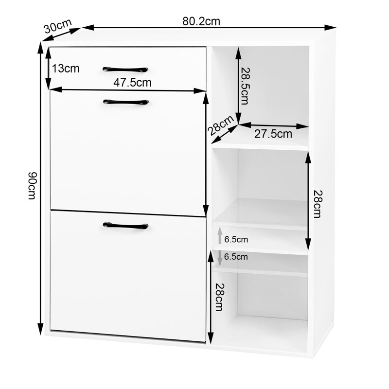 12 Pair Shoe Storage Cabinet