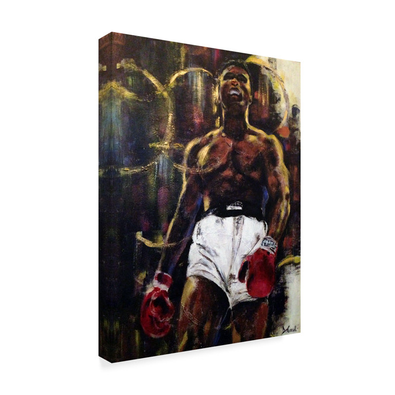 Gregg Degroat 32" x 24" Muhammad Ali Canvas Art