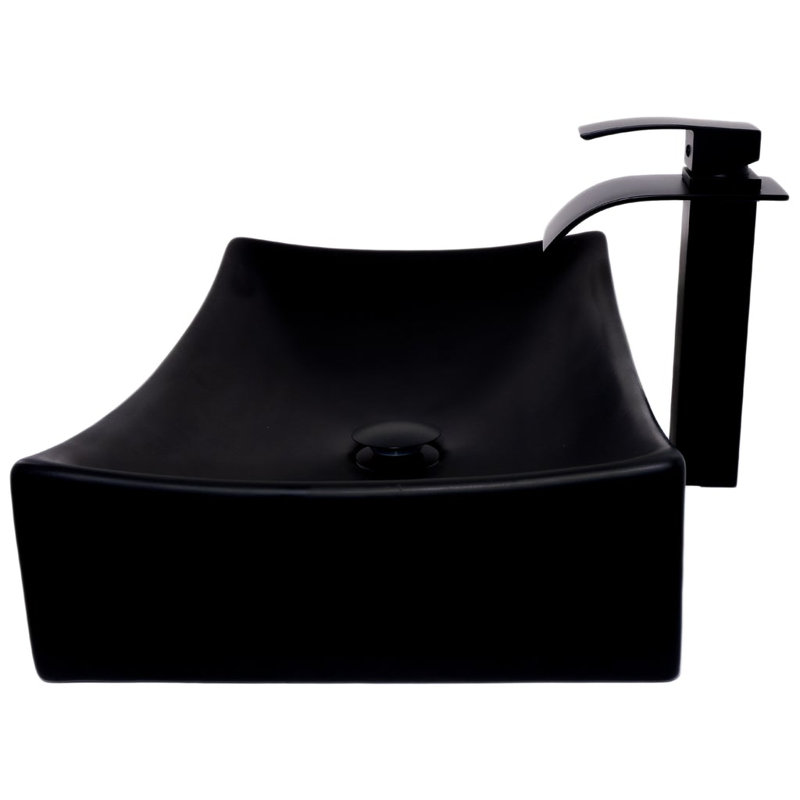 Lavabo de salle de bain, Noir