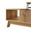 3D Wave Lift-Top Coffee Table with Hidden Storage & Open Shelf, Height Adjustable MDF Centre Table-135865747