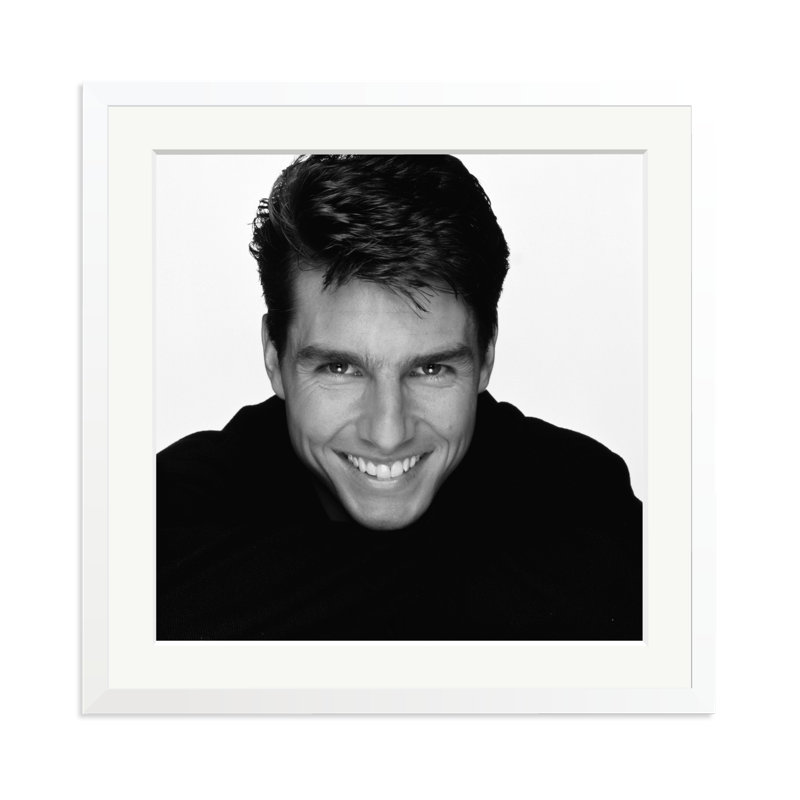 Tom Cruise Cover Shoot, White, 25" H x 25" W