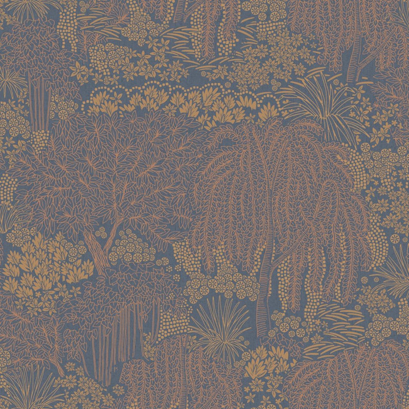 Rouleau de fleurs Einhardt, Bleu foncé