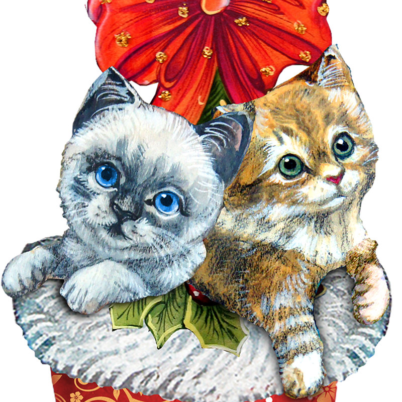 Crochet de noël pour porte de noël kitty chats