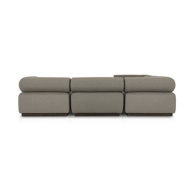 Lenox Modular Sectional, Brown Polypropylene/Olefin