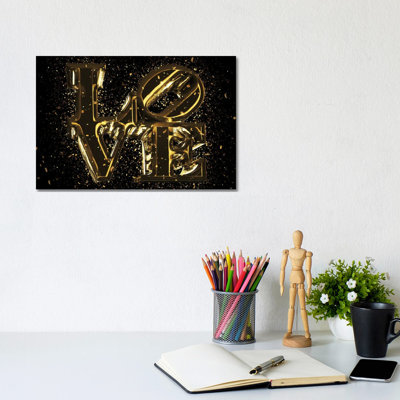 Golden - Love by Philippe Hugonnard - Wrapped Canvas Gallery-Wrapped Canvas Giclée