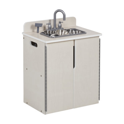 Évier de cuisine en bois ECR4Kids pour enfants, meubles Montessori