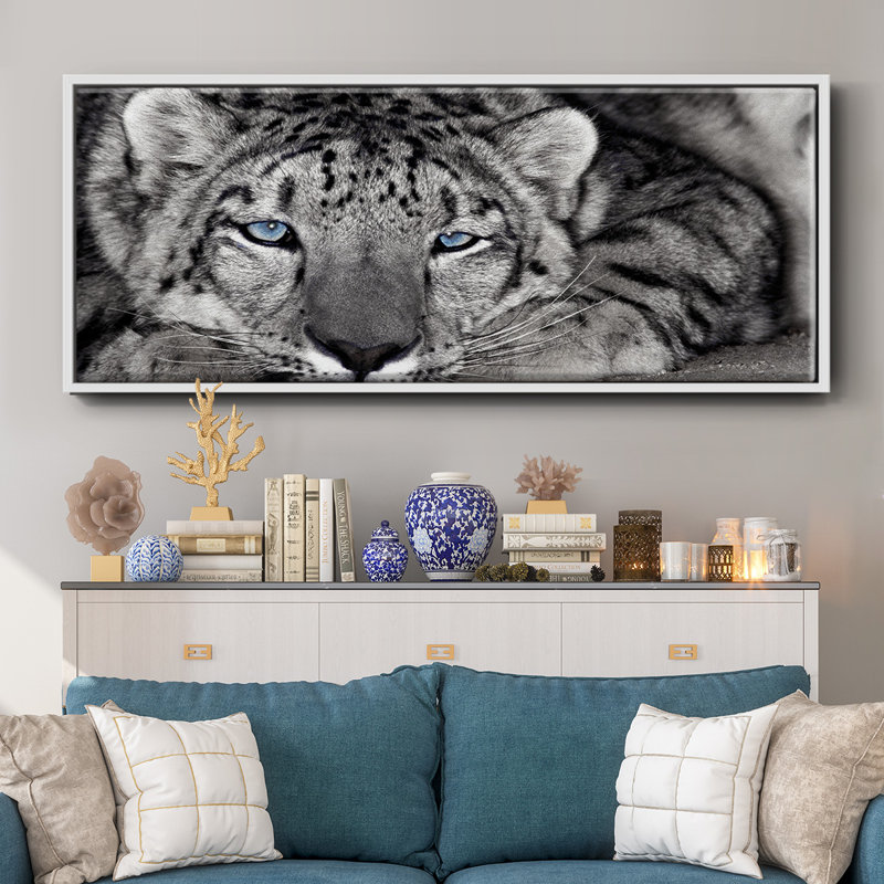 Snow Leopard Sanctuary- Framed Canvas