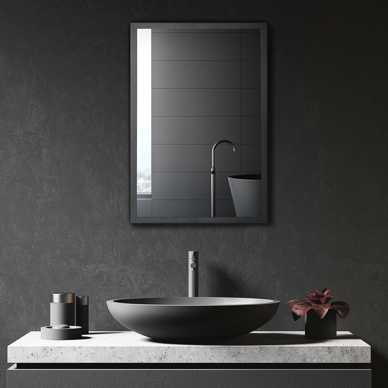 Miroir de salle de bain avec armoire de rangement, noir - Organisez efficacement vos tablettes d'armoire par. Optimisez votre espace et votre efficacité Fabriqué en acier inoxydable et en aluminium. Convient aux articles plus grands