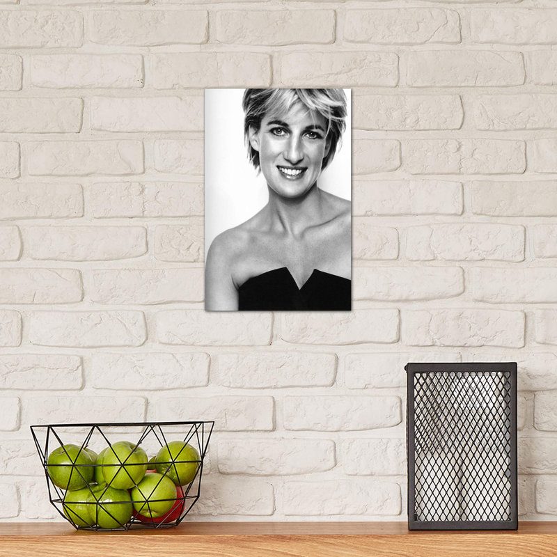 Princess Diana Portrait - Print on Canvas, 66.04 cm H x 45.72 cm W x 1.91 cm D, No Frame