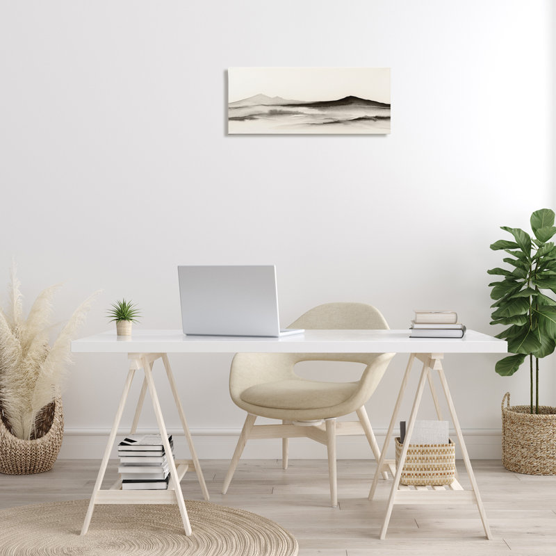 Toile Minimal Shadow of Summit, design par 1x, H 10 po x l 24 po