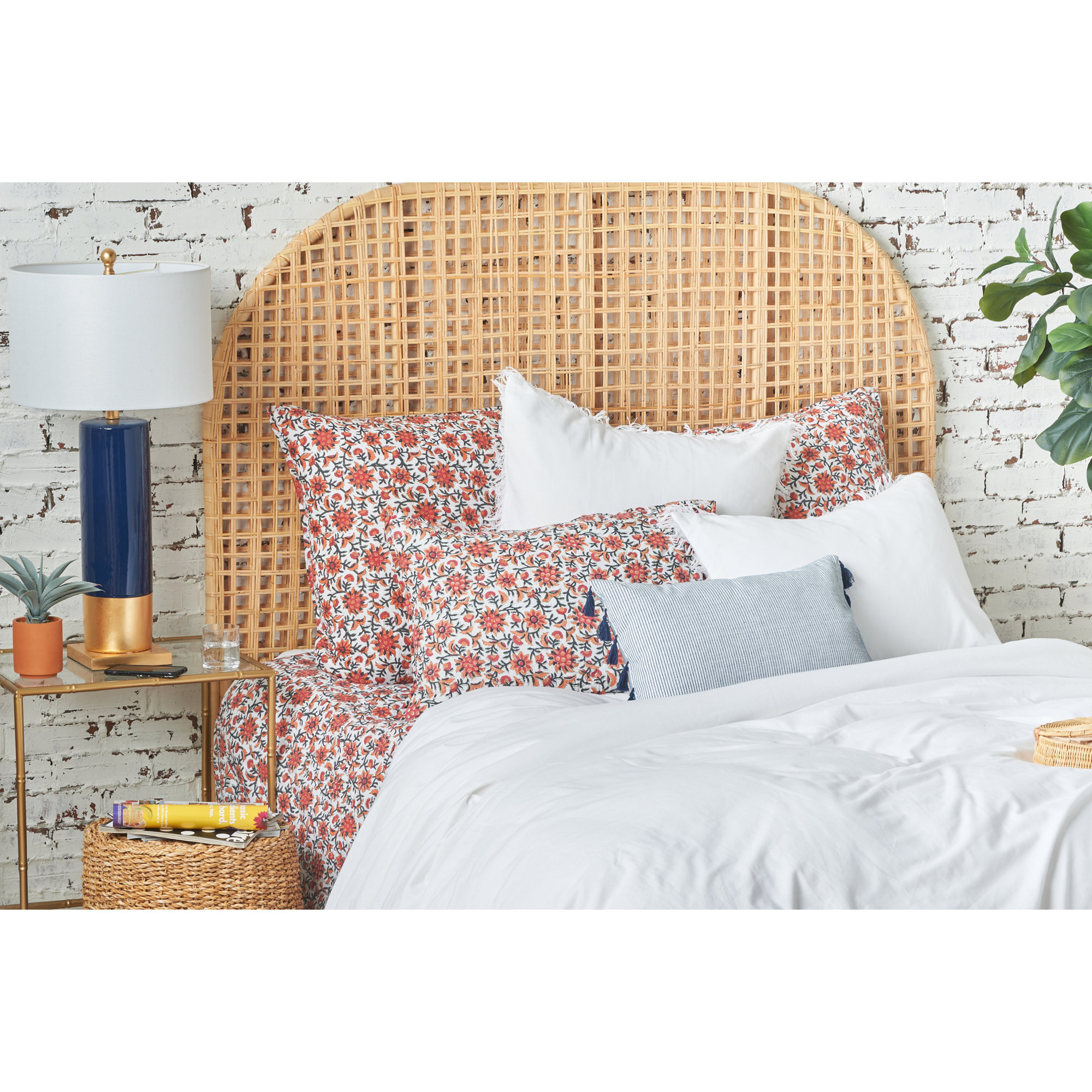 Shayla Red/White/Black Reversible Quilt, Full/Queen