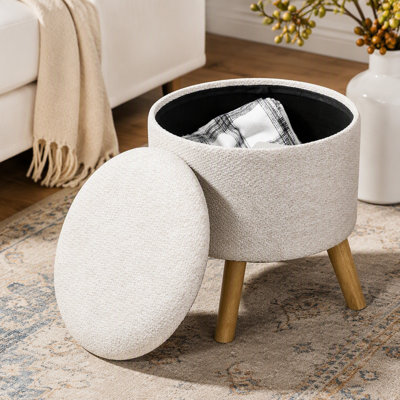 Tabouret rond avec repose-pieds HOMcom