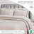 Hibiscus 100% Cotton Dual-Tone Matelassé Floral Bedspread Set -105901484-105901483