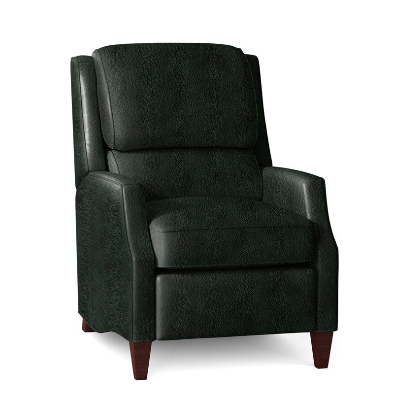 Mauney Recliner, Stone, Aline Light Grey Genuine Leather, Power