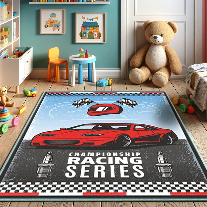 Tapis en coton Evelin, Carré 5 pi 3 po