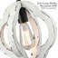 Luminaire suspendu géométrique à 1 lumière pour îlot de cuisine avec accents en fer forgé Carlisa-547103543-547103544