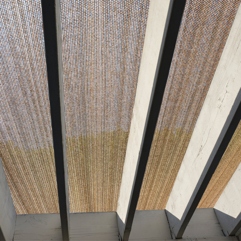 Fence4ever Brown Fabric Replacement Canopy, 0.4" H x 72" W x 600" D
