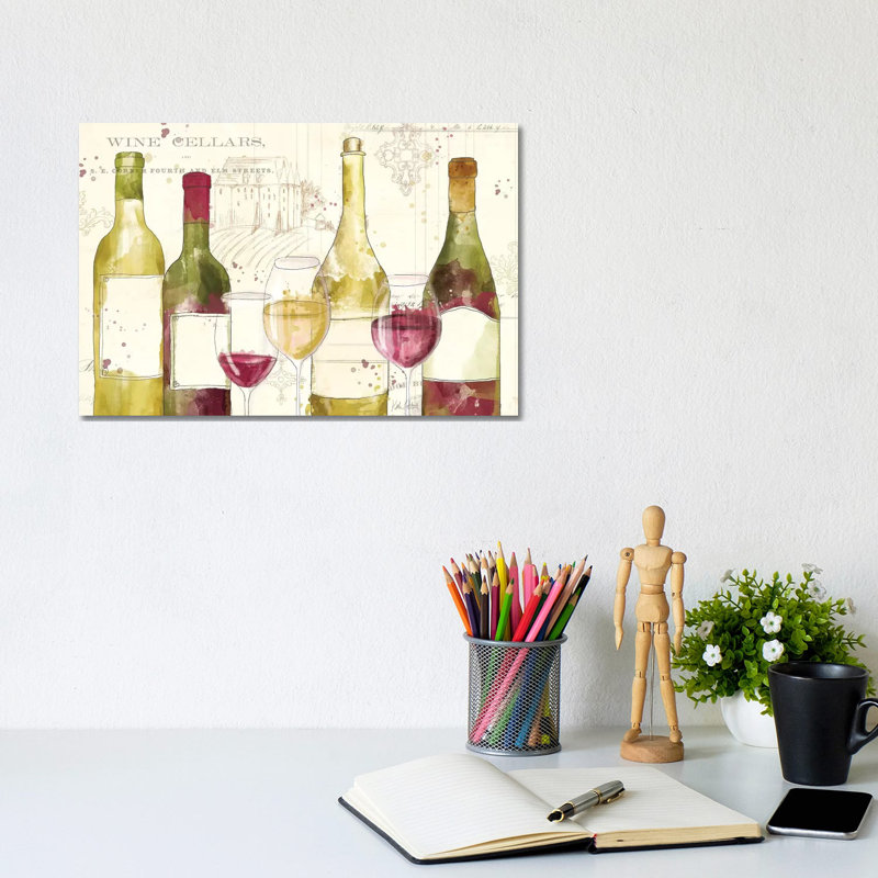 Chateau Winery I 1 Piece Wrapped Canvas Painting, 20.32 cm H x 30.48 cm W