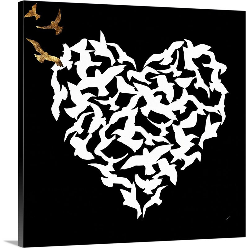 « cardiaque aflutter ii », impression sur toile, Toile tendue, H 20 po x l 20 po x p 1,25 po