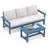 Zolah 3-Person Outdoor HDPE Seating Group with Cushions-1229445047-1229445044