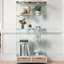 Vitrine à assemblage rapide avec grands tiroirs, idéale pour mettre en valeur des objets de collection et organiser des objets de valeur dans n'importe quel espace de vie