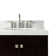 Ariel Cambridge 36 In. Right Offset Vanity With 2 In. Carrara Marble Countertop