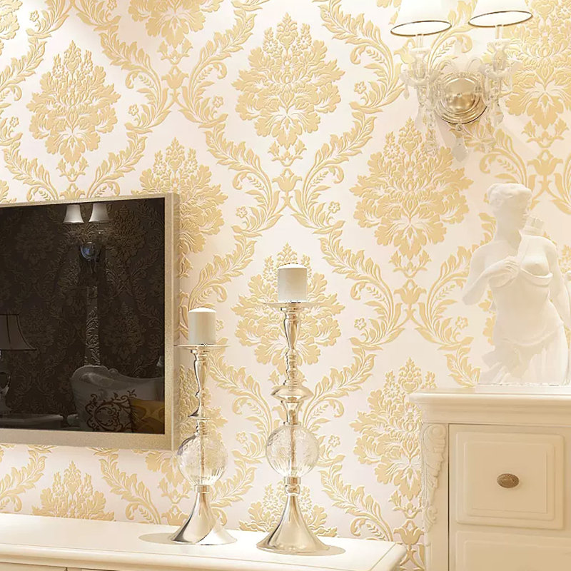 European Textured Non-Woven Wallpaper Roll