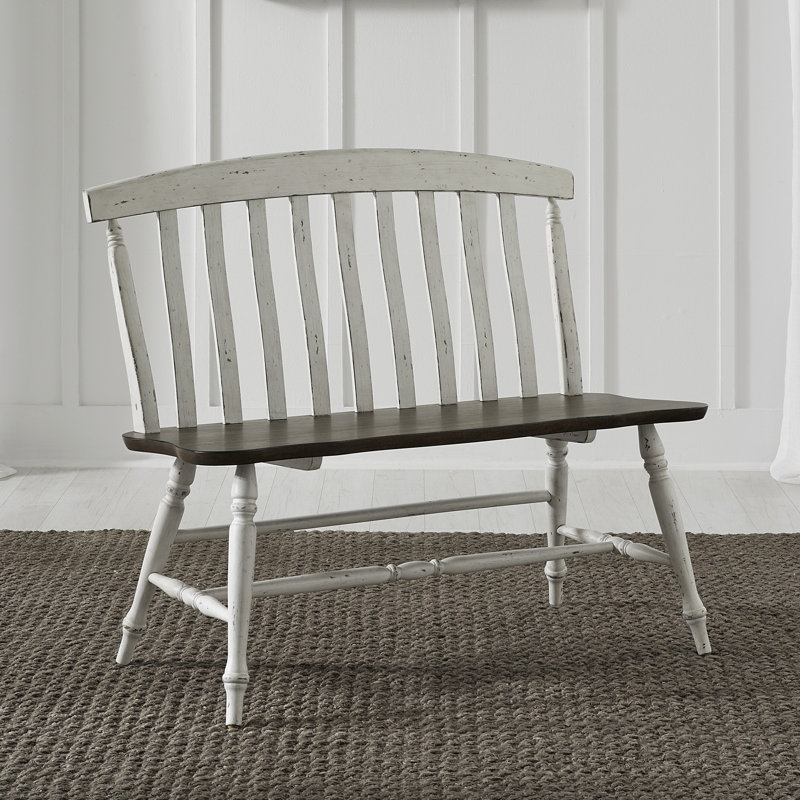 Catriel Slat Back Dining Bench