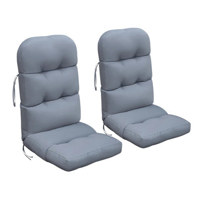 2-piece Chair Cushions – Waterproof Uv-resistant Polyester Seat & Back Cushions,string Ties, Perfect For Indoor/outdoor Patio Furniture