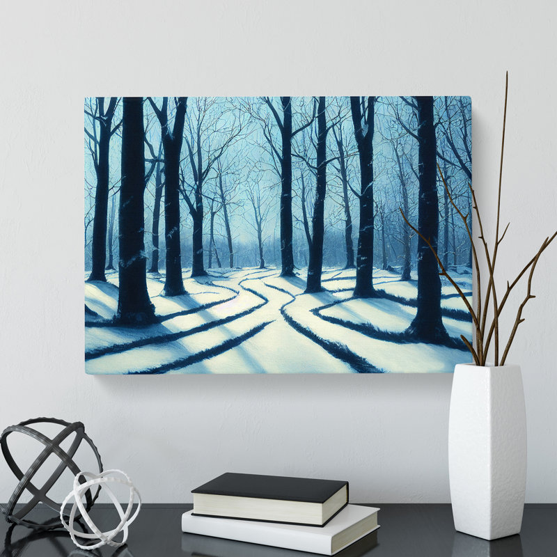 Joyous Winter Forest - Wrapped Canvas, 35cm H x 50cm W x 3cm D