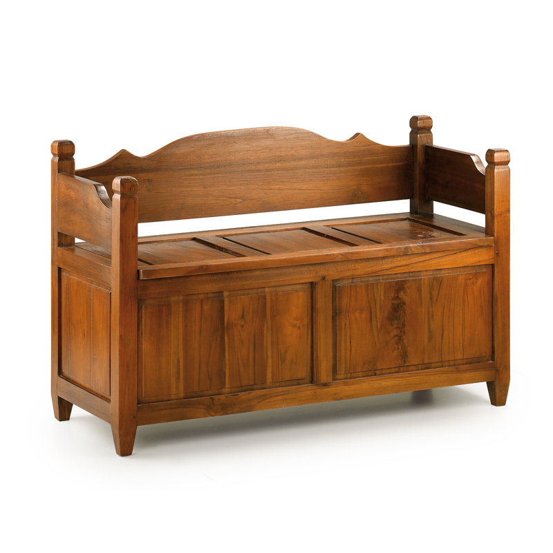 Solid Wood Storage Bench