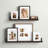 Augu Gray Wood Beveled Picture Frame with Mat