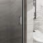 Porte de douche pivotante 34 po x 72 po, porte de douche en verre trempé épais de 1/4 po, conception semi-sans cadre-120984593