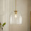 Vulpecula 1 - Light Glass Gold Cone Pendant (13.7'')