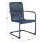 Chaise de patio empilable Ince