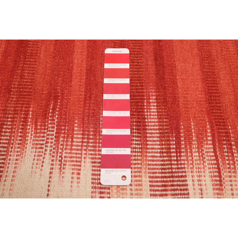 Kilim rouge Wilmette 6 pi 6 po x 9 pi 6 po