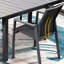 Ensemble de 4 chaises de patio en aluminium, chaises d'extérieur empilables entièrement assemblées-169042542