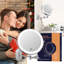 Teejay Modern Round LED Lighted Magnifying Bathroom Wall Mounted Makeup Mirror, Chrome-1665478735