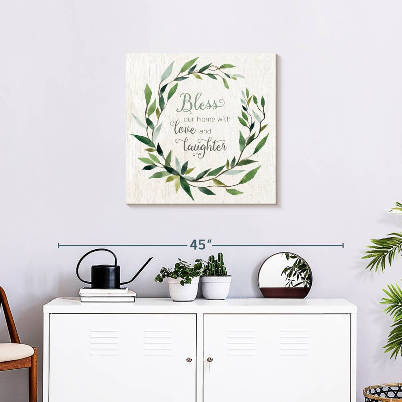 Plaque murale «Khylige Bless This Home», H 24 po x l 24 po