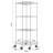 EcoStorage® 27" W x 18" D 4 Tier Corner Wire Shelving with Wheels