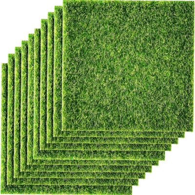 10 pièces de gazon artificiel pour jardin