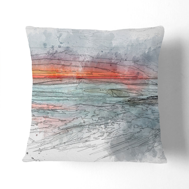Square Throw Cushion, Black, 40cm H x 40cm W x 15cm D