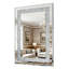 Grand miroir suspendu décoratif en cristal Crystal Diamond