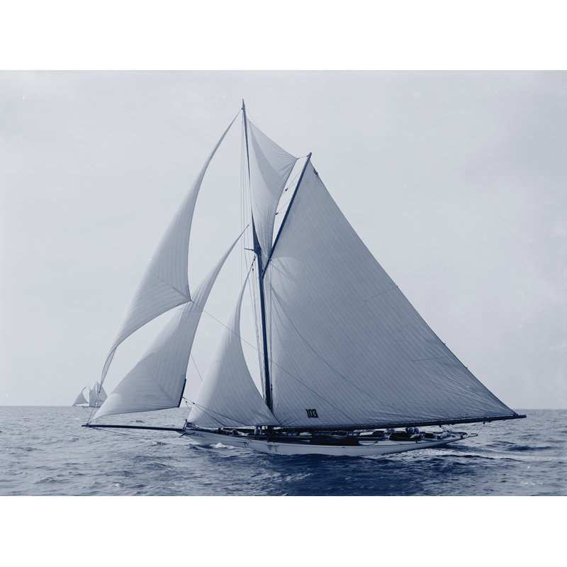 Indigo Yacht 2 par Stellar Design Studio, H 24 po x l 36 po x P 1,25 po