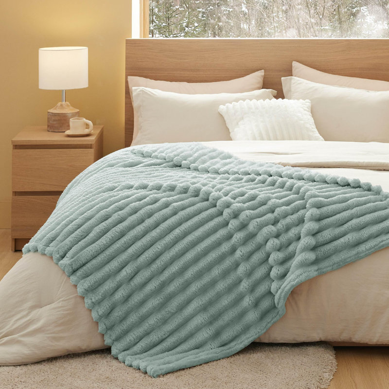 Bedsure Fleece Twin/Twin XL Blanket – Super Soft Cozy Throw for Dorm Bed & Couch – Jadeite (60x80) – Ideal Gift for College Students