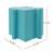 3-Piece Artistic Puzzle Table Set,Modular MGO Side Tables With Interlocking Design (2 Convex & 1 Concave)-190625407