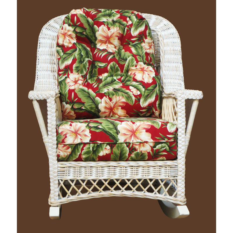 Chaise berçante Rosado, Blanc, Blanc Kanvastex