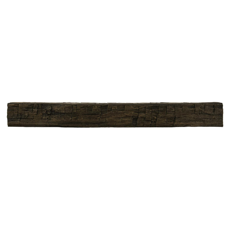 Tavern Non-combustible Reclaimed Pine Shelf, 72", Toasted Rye