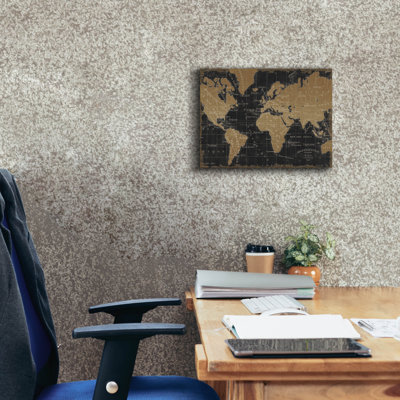 "Epic Graffiti" Mappemonde Borderless "par Pela Studio, art mural sur toile